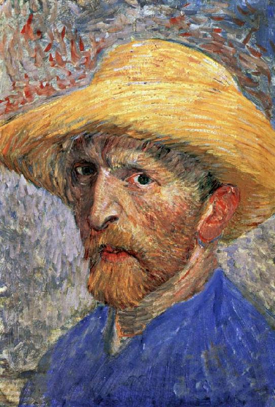Vincent Van Gogh Self-Portrait in a Straw Hat Spain oil painting art